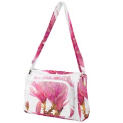 Magnolia Roze Aquarel Watercolor Front Pocket Crossbody Bag