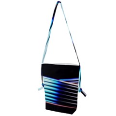 Motion Line Illustrations Folding Shoulder Bag by HermanTelo