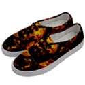 Can Walk on Fire, black background Men s Classic Low Top Sneakers View2