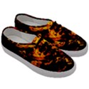 Can Walk on Fire, black background Men s Classic Low Top Sneakers View3