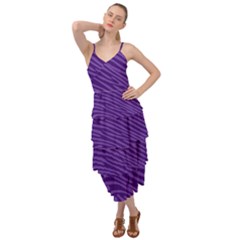 Pattern Texture Purple Layered Bottom Dress by Mariart