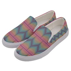 Pattern Background Texture Colorful Men s Canvas Slip Ons by HermanTelo