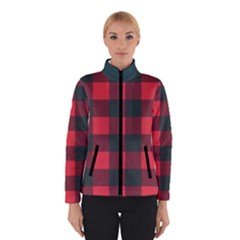 Canadian Lumberjack Red And Black Plaid Canada Winter Jacket by snek