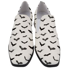 Bats Pattern Women Slip On Heel Loafers by Sobalvarro