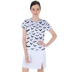 Bats Pattern Women s Mesh Sports Top by Sobalvarro