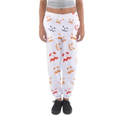 Pumpkin Faces Pattern Women s Jogger Sweatpants by Sobalvarro