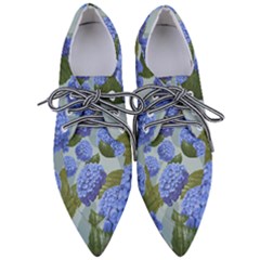 Hydrangea  Women s Pointed Oxford Shoes by Sobalvarro