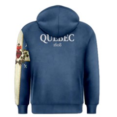 Quebec Flag Drapeau Québec Patriote Carillon Sacré-coeur Christian Catholic Old Vintage With Fleurs De Lys Men s Pullover Hoodie by Quebec