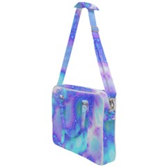 Dégradé Violet/bleu Cross Body Office Bag by kcreatif