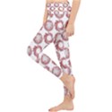 Peppermint Candy Dots Lightweight Velour Classic Yoga Leggings View3