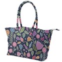 Floral pattern Canvas Shoulder Bag View1