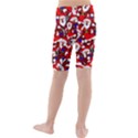 Nicholas Santa Christmas Pattern Kids  Mid Length Swim Shorts View2