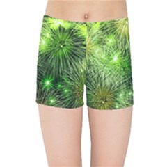 Fireworks Rocket New Year S Day Kids  Sports Shorts by Wegoenart