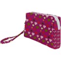 Hearts Seamlessp Attern Background Cute Love Children Symbol Kiddies Wristlet Pouch Bag (Small) View1