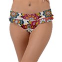 Baatik Print  Frill Bikini Bottom View1