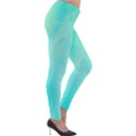 Blue Green Shades Lightweight Velour Leggings View4