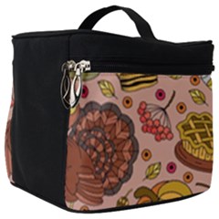 Thanksgiving Pattern Make Up Travel Bag (big) by Sobalvarro