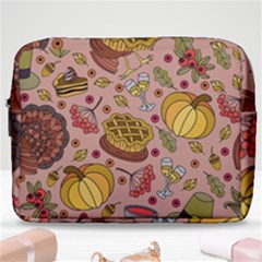 Thanksgiving Pattern Make Up Pouch (large) by Sobalvarro