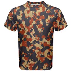 Aged Red, White, And Blue Camo Men s Cotton Tee by McCallaCoultureArmyShop