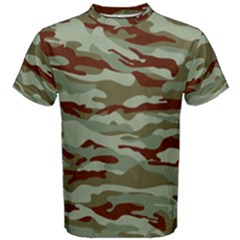 Brown And Green Camo Men s Cotton Tee by McCallaCoultureArmyShop