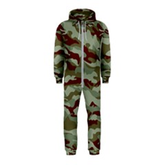 Brown And Green Camo Hooded Jumpsuit (kids) by McCallaCoultureArmyShop