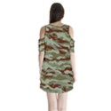 Brown and Green Camo Shoulder Cutout Velvet One Piece View2