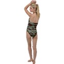 Brown and Green Camo Go with the Flow One Piece Swimsuit View2