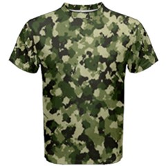 Dark Green Camouflage Army Men s Cotton Tee by McCallaCoultureArmyShop