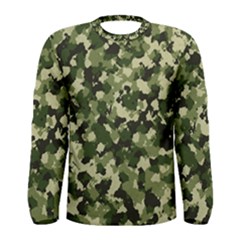 Dark Green Camouflage Army Men s Long Sleeve Tee by McCallaCoultureArmyShop