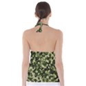 Dark Green Camouflage Army Babydoll Tankini Top View2