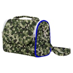 Dark Green Camouflage Army Satchel Shoulder Bag by McCallaCoultureArmyShop