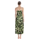 Dark Green Camouflage Army Button Up Chiffon Maxi Dress View2