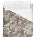 Tan Army Camouflage Duvet Cover (Queen Size) View1