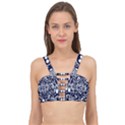 mandala pattern Cage Up Bikini Top View1