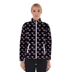 Patchwork Heart Black Winter Jacket by snowwhitegirl