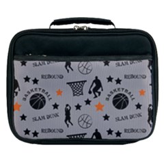 Slam Dunk Basketball Gray Lunch Bag by mccallacoulturesports