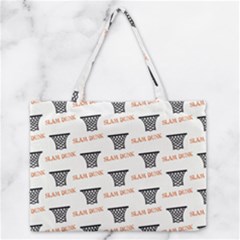 Slam Dunk Baskelball Baskets Zipper Medium Tote Bag by mccallacoulturesports