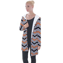 Basketball Thin Chevron Longline Hooded Cardigan by mccallacoulturesports