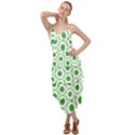 White Green Shapes Layered Bottom Dress View1