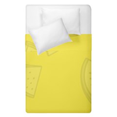 Yellow Pineapple Background Duvet Cover Double Side (single Size) by HermanTelo