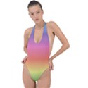 RAINBOW SHADES Backless Halter One Piece Swimsuit View1