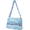 BLUE WAVES PATTERN Front Pocket Crossbody Bag View2