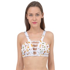 Autumn Love Cage Up Bikini Top