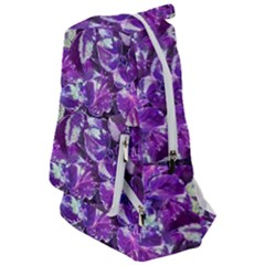 Botanical Violet Print Pattern 2 Travelers  Backpack by dflcprintsclothing