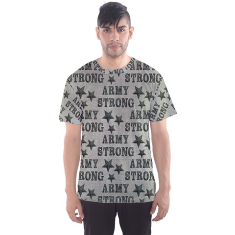 Army Stong Military Men s Sports Mesh Tee by McCallaCoultureArmyShop