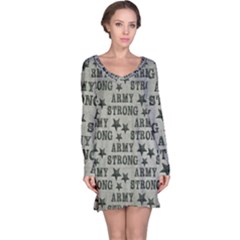 Army Stong Military Long Sleeve Nightdress by McCallaCoultureArmyShop