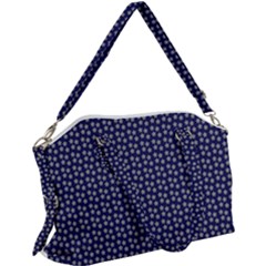 Grey Star Navy Blue Canvas Crossbody Bag by snowwhitegirl