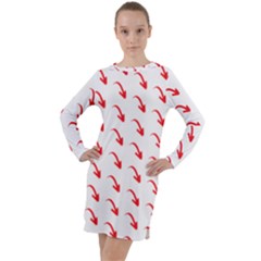 Create Your Own Custom Online Full Print Blank Template Long Sleeve Hoodie Dress by startdesign