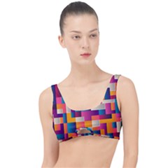 Abstract Geometry Blocks The Little Details Bikini Top by Bajindul