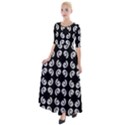 Pattern Formes Ronds Noir Half Sleeves Maxi Dress View1